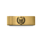 tungsten rings for him – gold tungsten skull royal laurel wedding band