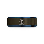 engraved promise ring ideas – gunmetal & blue tungsten seattle wedding band