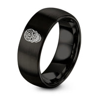 Boyfriend Rings from Girlfriend – black tungsten cyber skull ring