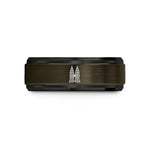 presents for him ideas – gunmetal & black tungsten petronas towers wedding band