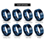 font options for inside engraving on blue brain circuits rings