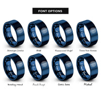 font options for inside engraving on blue brain nodes rings