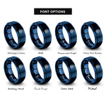 font options for inside engraving on blue brain pcb pattern rings