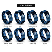 font options for inside engraving on blue brandenburg gate rings