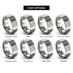 font options for inside engraving on grey brands hatch circuit rings