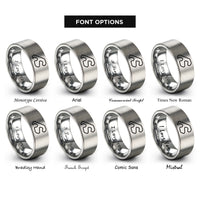 font options for inside engraving on grey brands hatch circuit rings