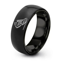bridal wedding ring sets for women – black tungsten modern pentathlon ring