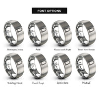 font options for inside engraving on grey bridle bit rings