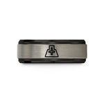 black tungsten ring him – black & blue & silver tungsten switch top wedding band