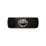 women’s rose gold ring – black & rose gold tungsten rendang curry wedding band