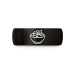 unisex fashion ring – black tungsten rendang curry wedding band
