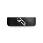 couples matching ring set – black tungsten rotary cutter wedding band
