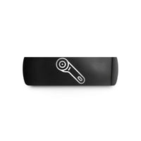 couples matching ring set – black tungsten rotary cutter wedding band