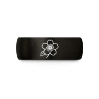 tungsten bands for couples – black tungsten cherry blossom japan wedding band
