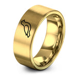 Brushed Silver Rings for Women – gold tungsten dove ring