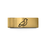 silver bands for couples – gold tungsten dove wedding band