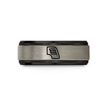 unique silver rings her – black & silver tungsten fender louvers wedding band