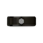 tungsten carbide ring him – black tungsten kagome lattice wedding band