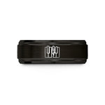 comfort fit rings him – black tungsten piano keys wedding band