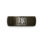 engraved rings for couples – gunmetal & black tungsten piano keys wedding band