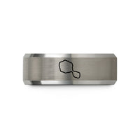engraved tungsten ring him – grey tungsten tahiti wedding band