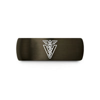best tungsten rings him – gunmetal & black tungsten veterinary caduceus wedding band