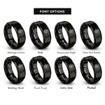 font options for inside engraving on black bug crosshair rings