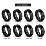 font options for inside engraving on black bull skull polygonal rings