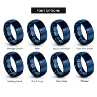 font options for inside engraving on blue burj khalifa rings