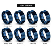 font options for inside engraving on blue burj khalifa rings