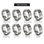 font options for inside engraving on gray bus meter rings
