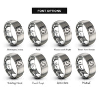 font options for inside engraving on gray bus meter rings