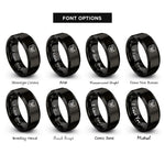 font options for inside engraving on black canyon rings