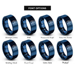 font options for inside engraving on blue canyon rings