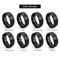 font options for inside engraving on black canyon disk rings