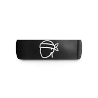 men's comfort fit ring – black tungsten sushi chef headband wedding band
