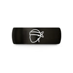 men's tungsten wedding band – black tungsten sushi chef headband wedding band