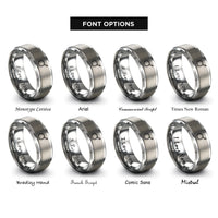 font options for inside engraving on gray cast iron skillet rings