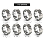 font options for inside engraving on gray cat rings