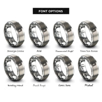 font options for inside engraving on gray cctv headquarters beijing rings