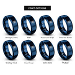 font options for inside engraving on blue centrifuge rings