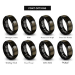 font options for inside engraving on gunmetal & black chain sprocket rings