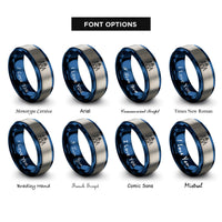 font options for inside engraving on blue & gray charles bridge rings