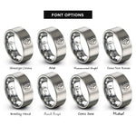 font options for inside engraving on gray chief anchor rings