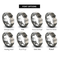 font options for inside engraving on gray chord diagram rings