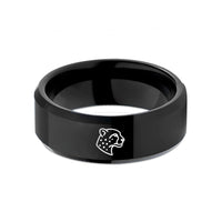 faith based wall decor – black tungsten cheetah wedding band