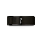 unique promise rings women – black tungsten spoon wedding band