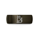 present ideas for ladies – gunmetal & black tungsten black cat wedding band