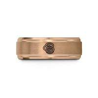 men's tungsten rings – rose gold tungsten onion rings wedding band