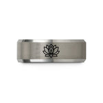 unique presents for mom – gray tungsten lotus india wedding band